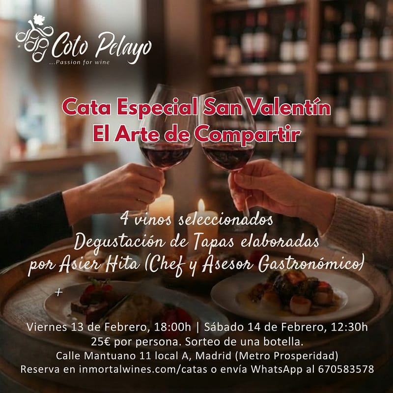 Cata especial de san Valentín "El arte de compartir"
